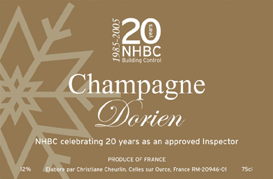 promotional anniversary champagne
