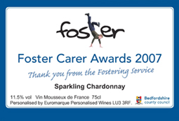 foster care thank you label